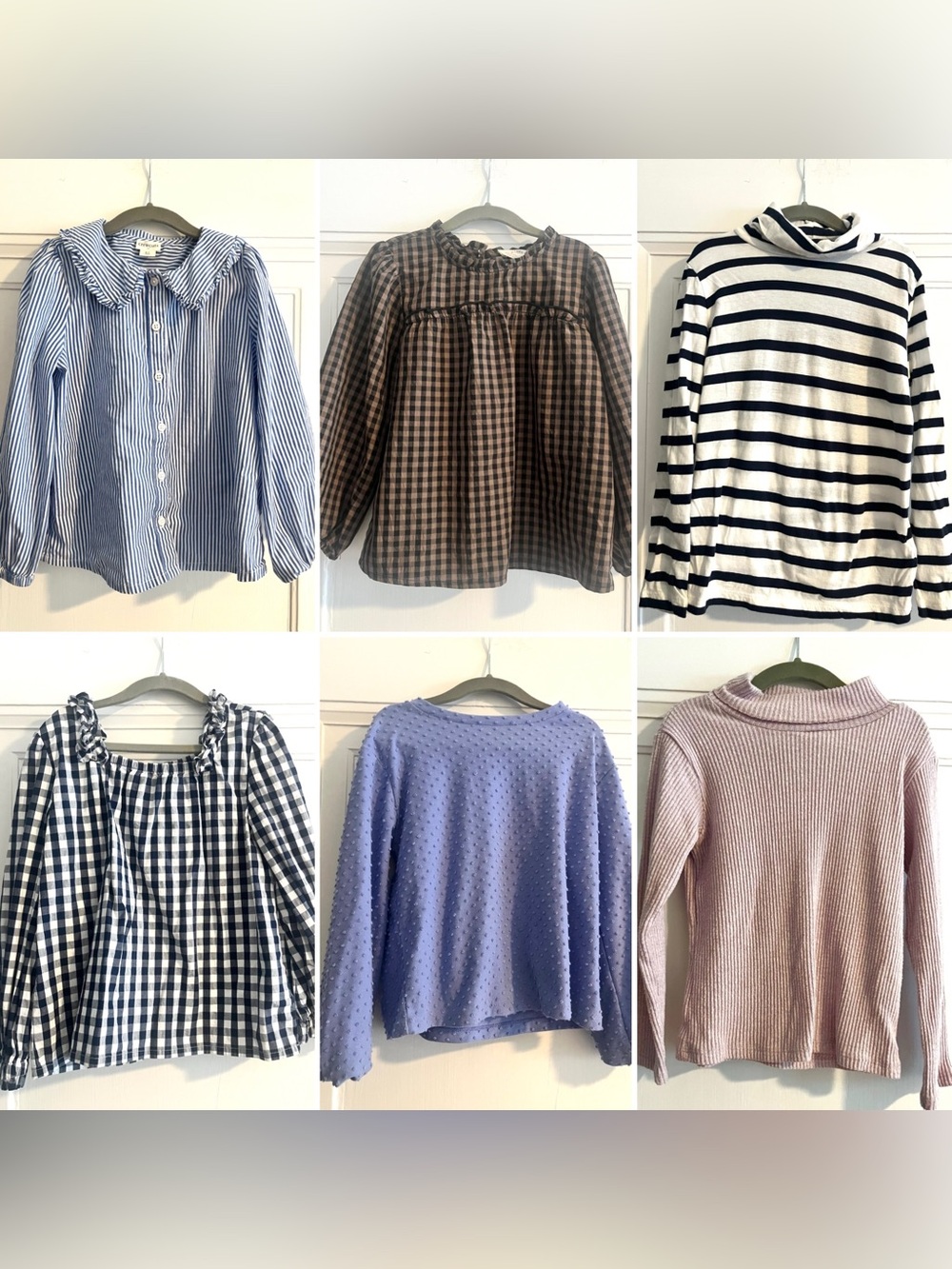 J. Crew Bundle Girls Long Sleeved Tops Shirts Blouses VGUC / EUC (6-7)